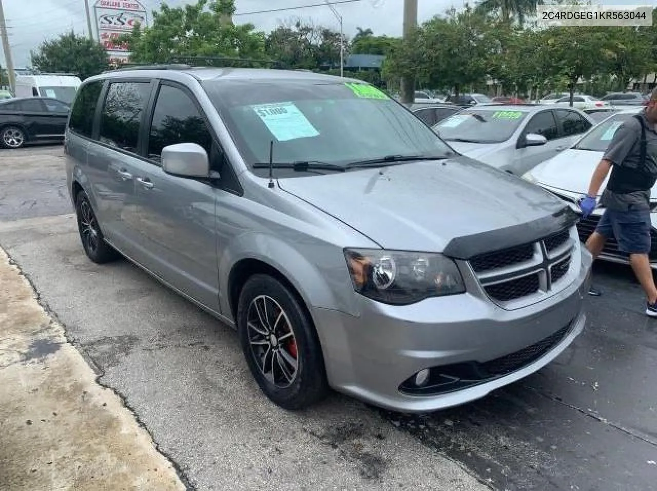 2019 Dodge Grand Caravan Gt VIN: 2C4RDGEG1KR563044 Lot: 75551404