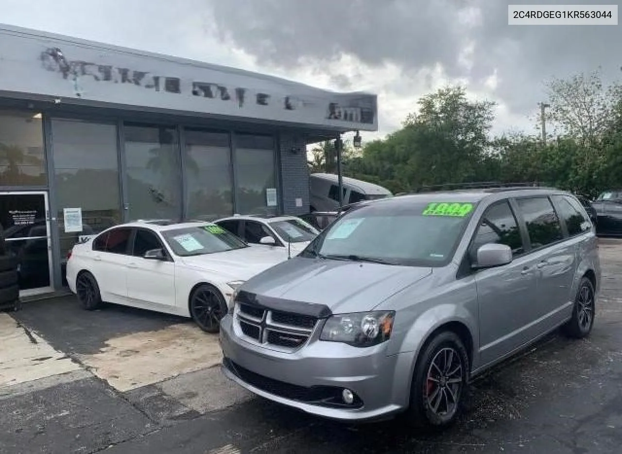 2019 Dodge Grand Caravan Gt VIN: 2C4RDGEG1KR563044 Lot: 75551404