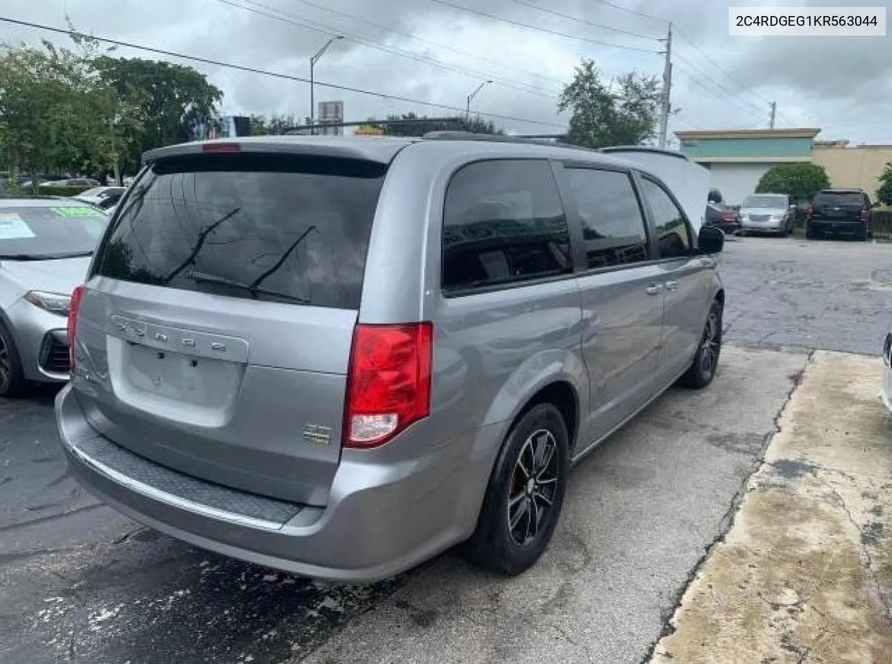 2019 Dodge Grand Caravan Gt VIN: 2C4RDGEG1KR563044 Lot: 75551404