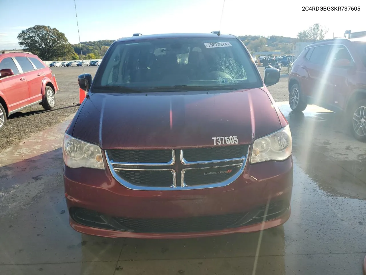 2019 Dodge Grand Caravan Se VIN: 2C4RDGBG3KR737605 Lot: 75678574