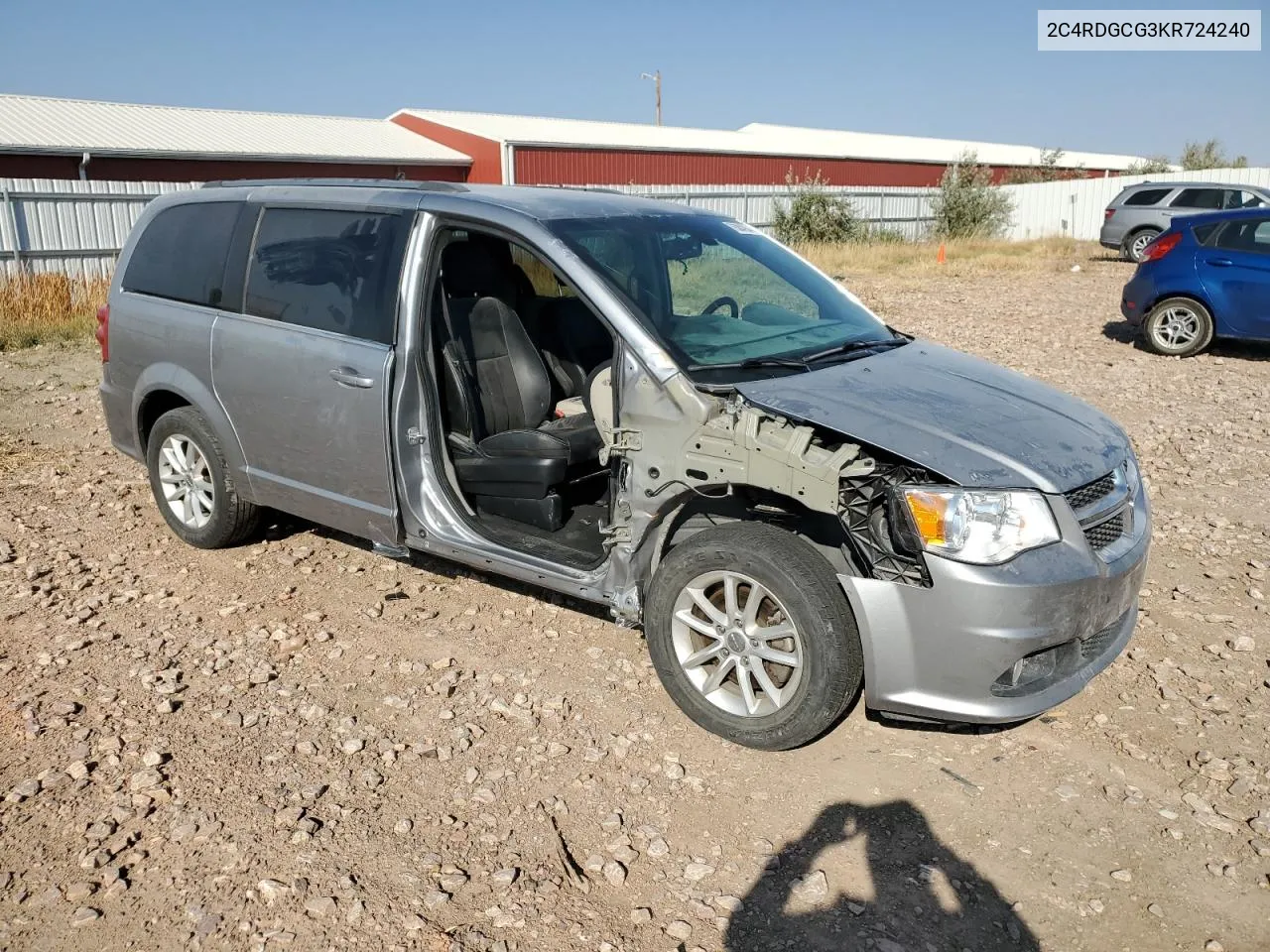 2019 Dodge Grand Caravan Sxt VIN: 2C4RDGCG3KR724240 Lot: 76304264