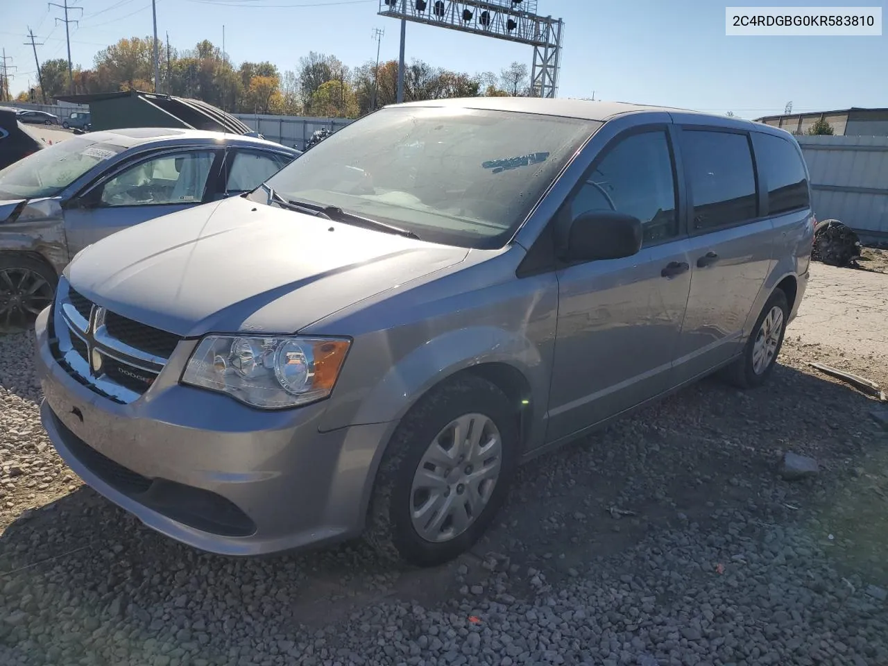 2019 Dodge Grand Caravan Se VIN: 2C4RDGBG0KR583810 Lot: 76345944