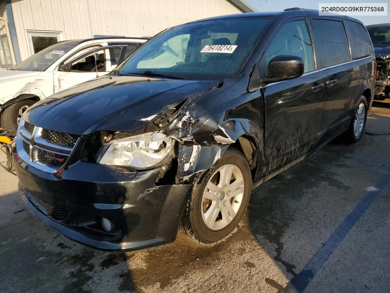 2019 Dodge Grand Caravan Sxt VIN: 2C4RDGCG9KR775368 Lot: 76418214