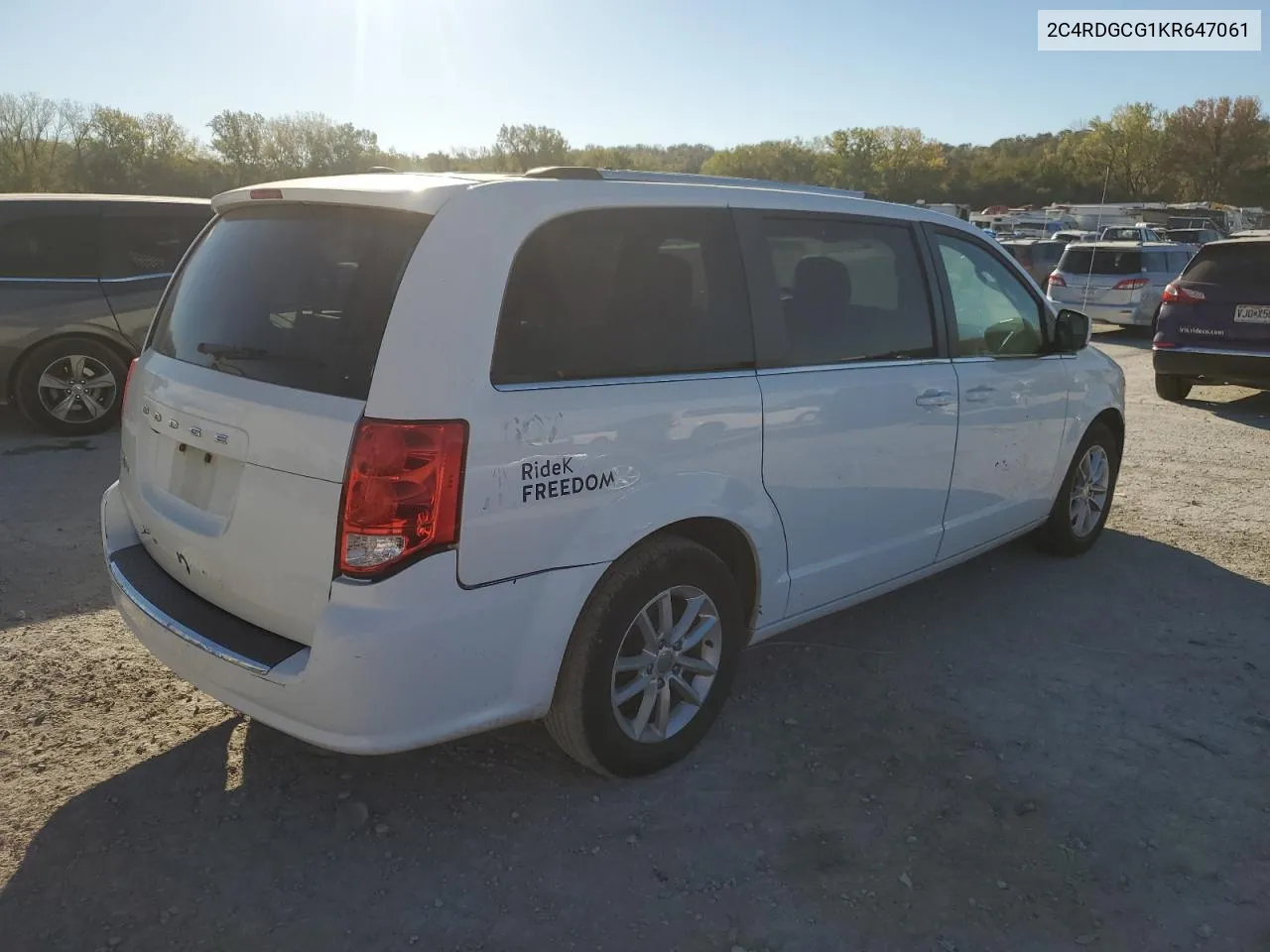 2019 Dodge Grand Caravan Sxt VIN: 2C4RDGCG1KR647061 Lot: 76460804