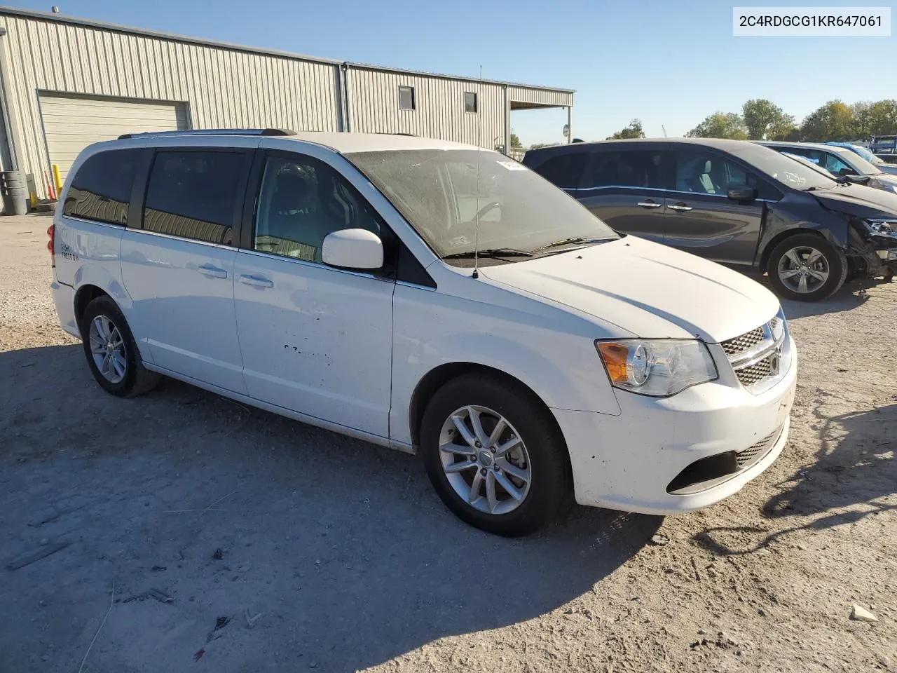 2019 Dodge Grand Caravan Sxt VIN: 2C4RDGCG1KR647061 Lot: 76460804