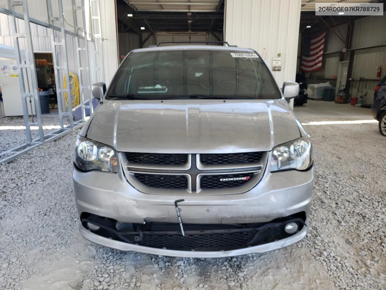 2019 Dodge Grand Caravan Gt VIN: 2C4RDGEG7KR788729 Lot: 76801664