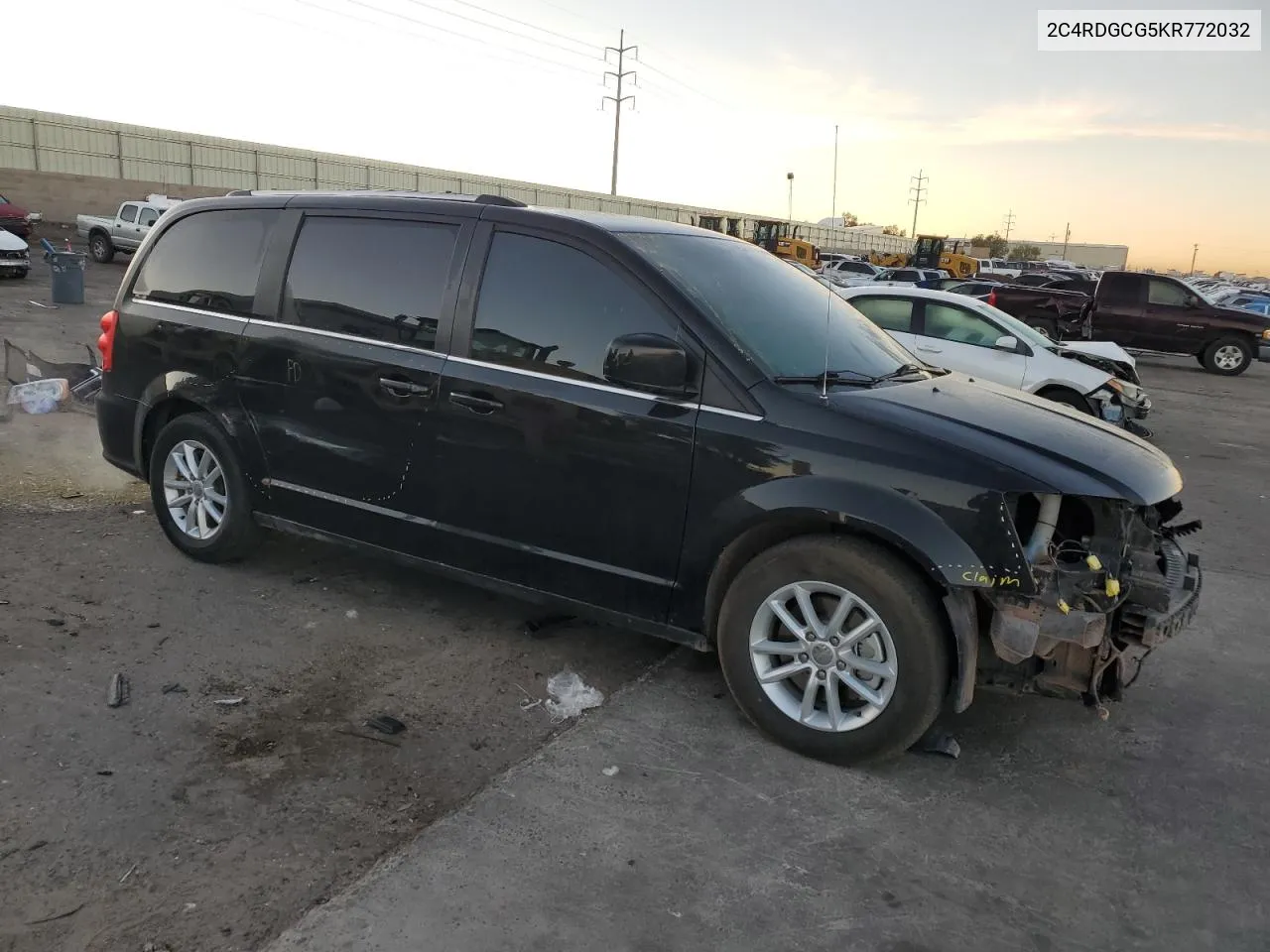 2019 Dodge Grand Caravan Sxt VIN: 2C4RDGCG5KR772032 Lot: 76835274