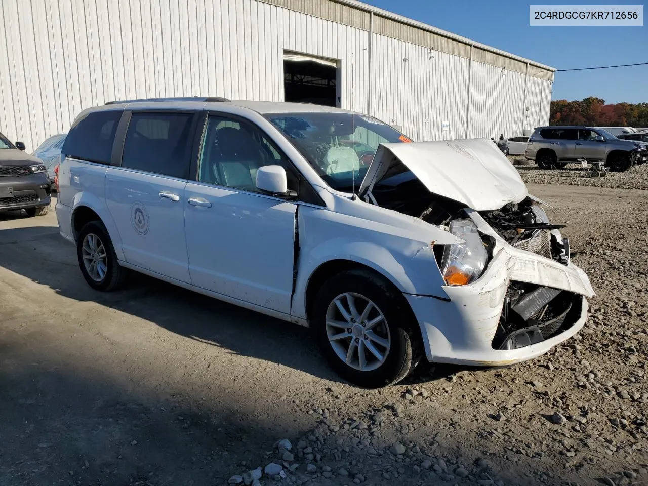 2019 Dodge Grand Caravan Sxt VIN: 2C4RDGCG7KR712656 Lot: 76902004