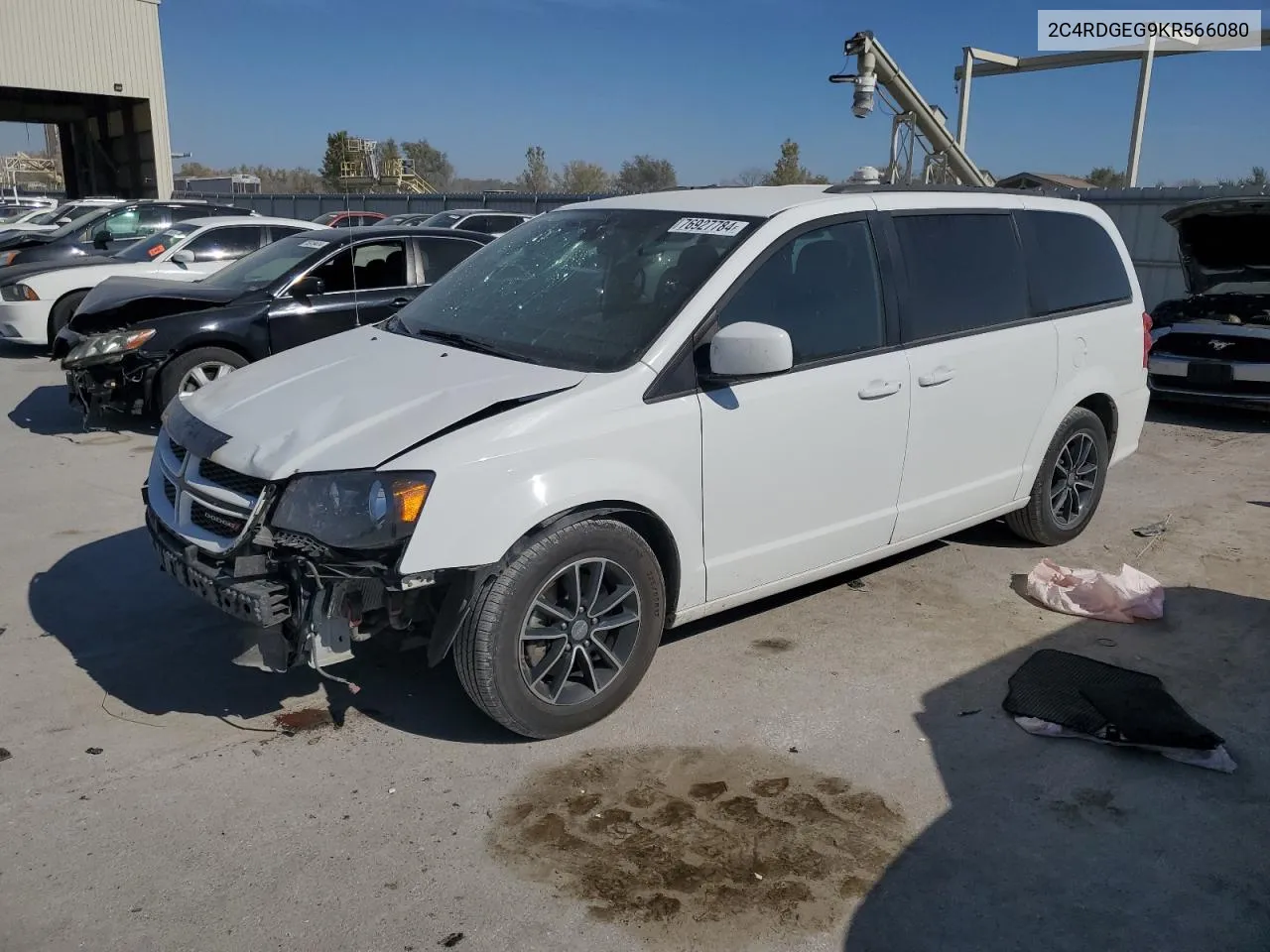 2019 Dodge Grand Caravan Gt VIN: 2C4RDGEG9KR566080 Lot: 76927784