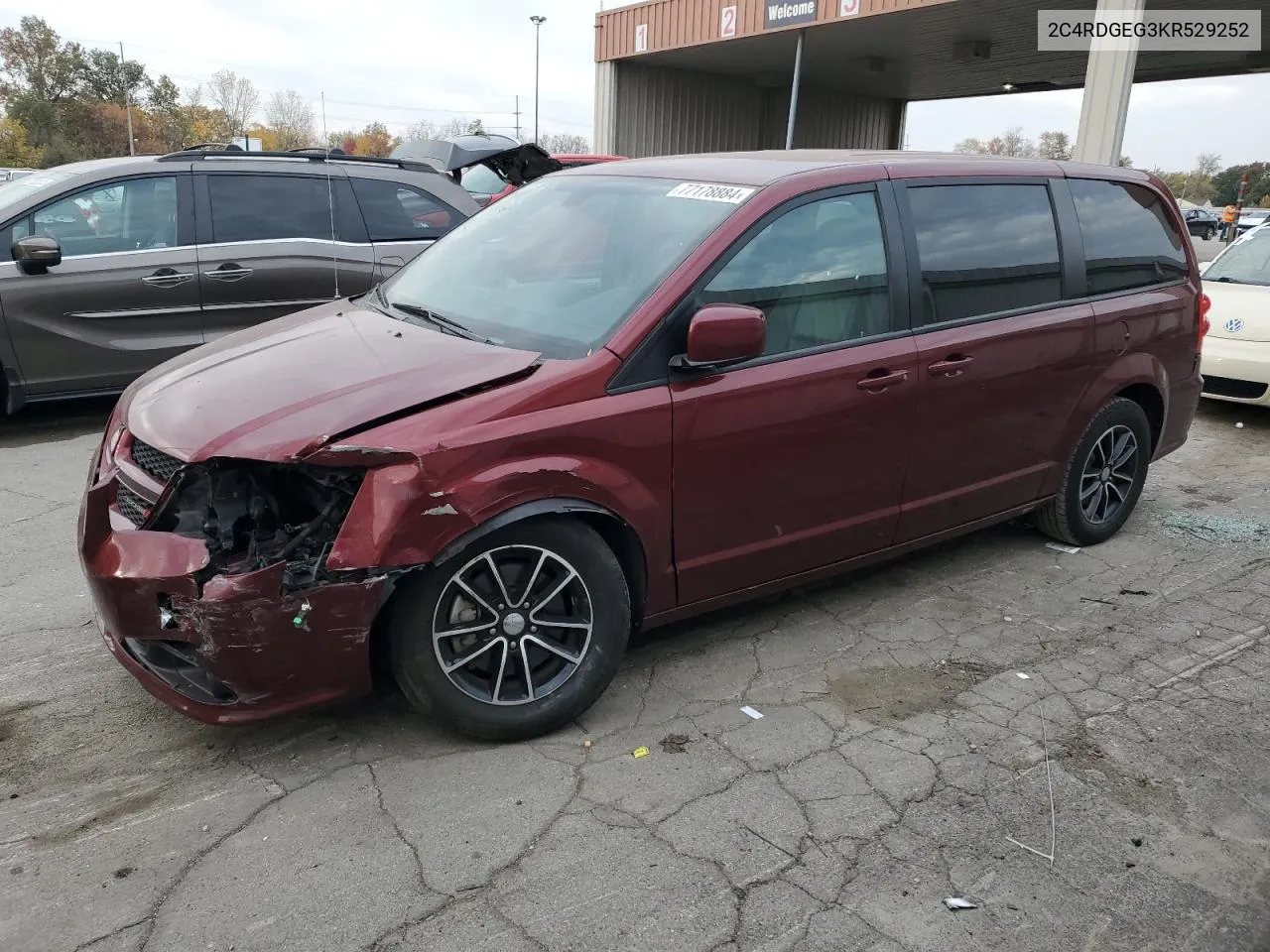 2C4RDGEG3KR529252 2019 Dodge Grand Caravan Gt