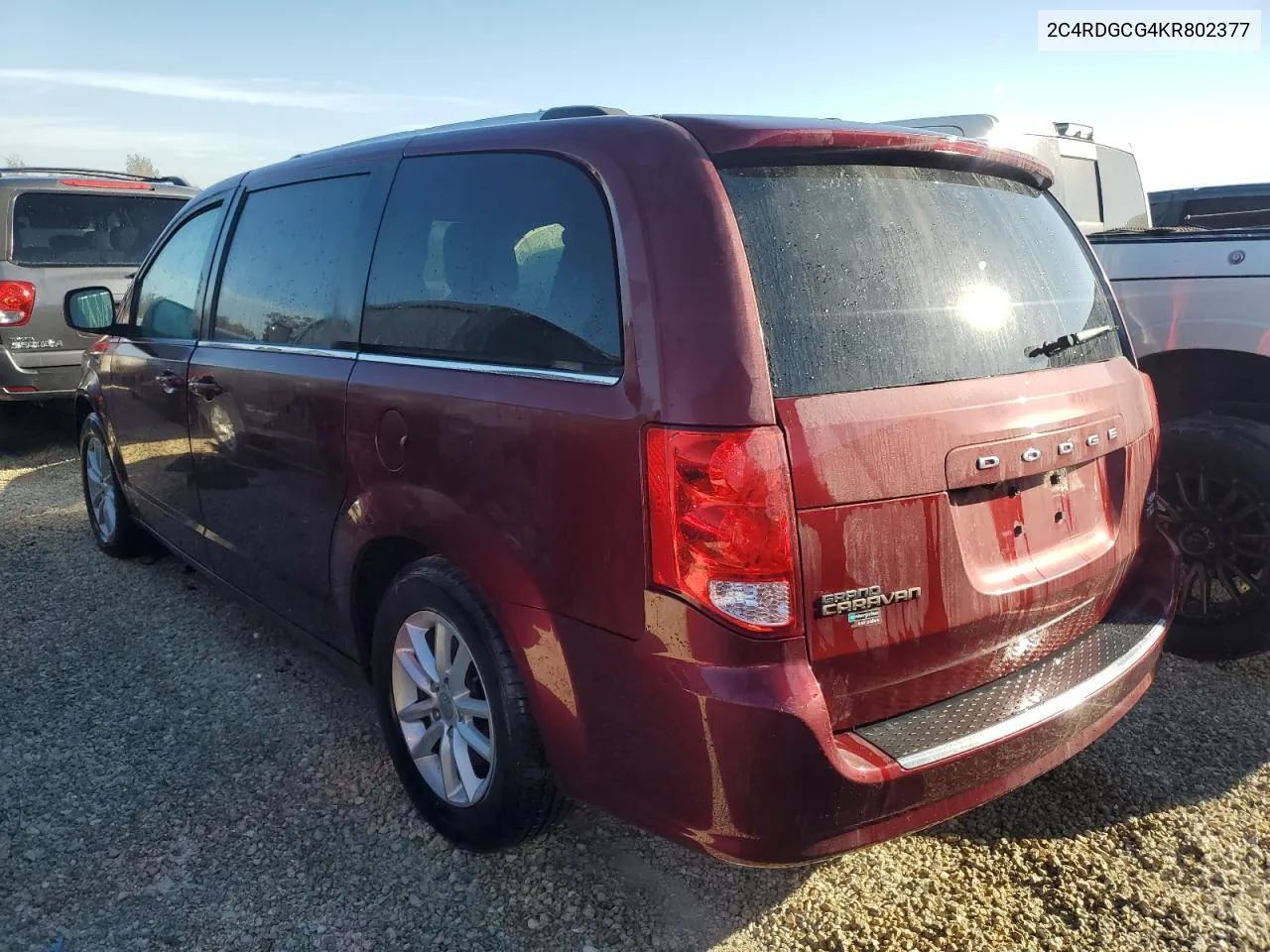 2019 Dodge Grand Caravan Sxt VIN: 2C4RDGCG4KR802377 Lot: 77259284