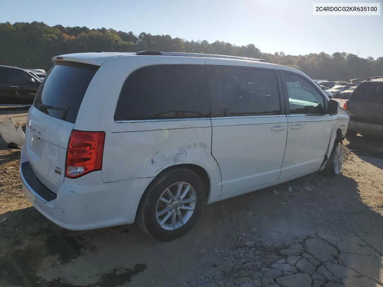 2019 Dodge Grand Caravan Sxt VIN: 2C4RDGCG2KR635100 Lot: 77274884