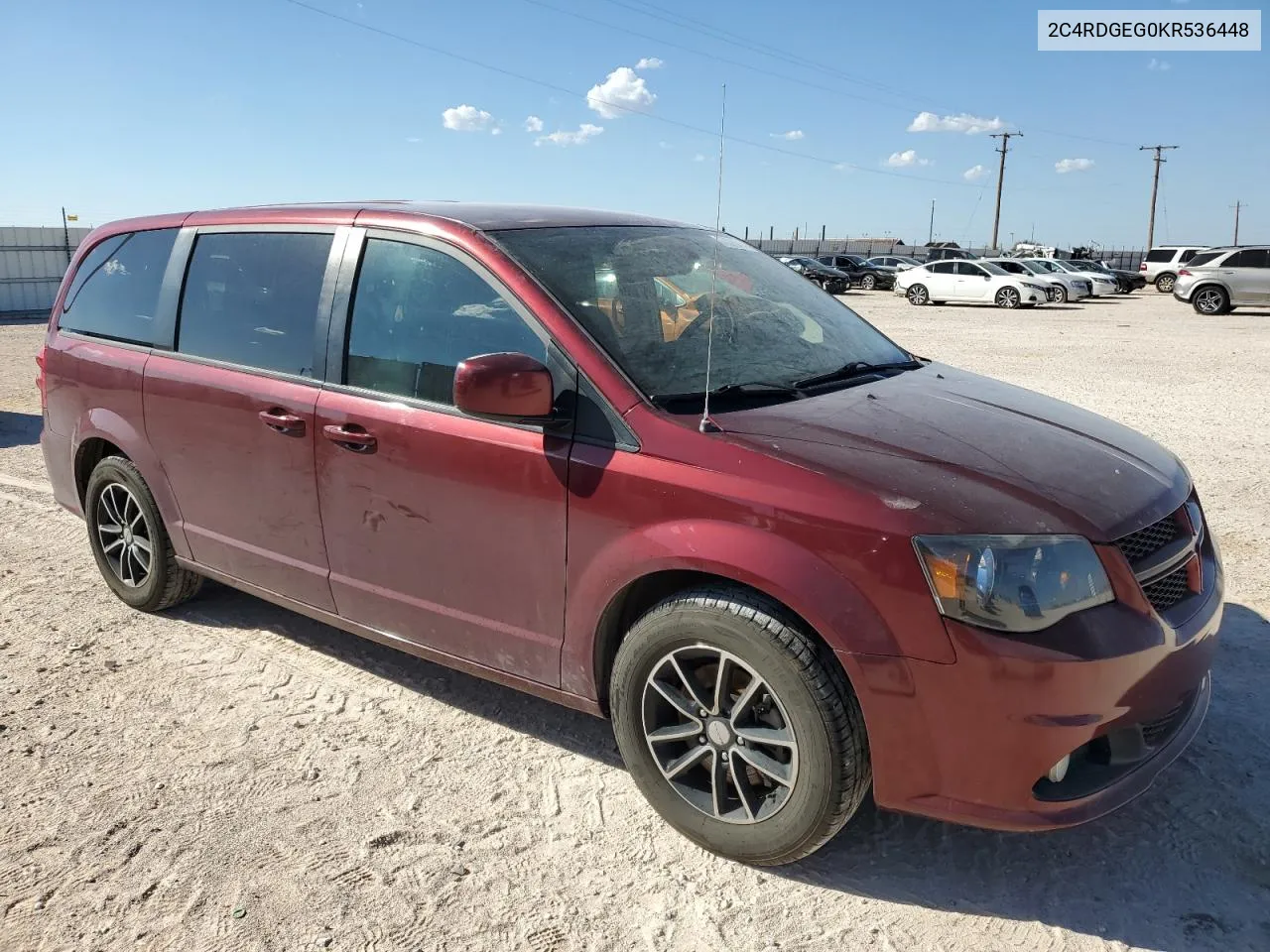 2C4RDGEG0KR536448 2019 Dodge Grand Caravan Gt