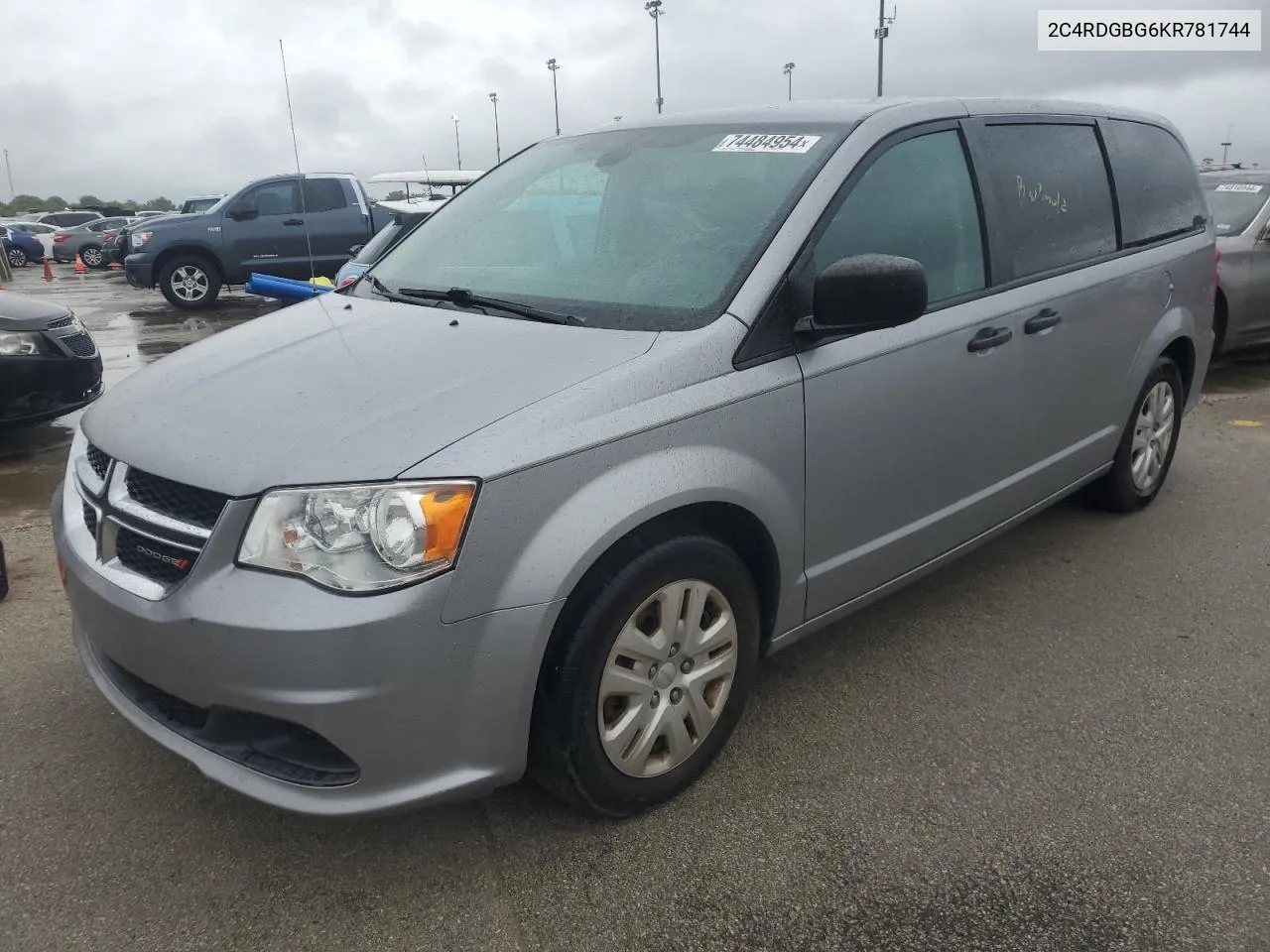 2019 Dodge Grand Caravan Se VIN: 2C4RDGBG6KR781744 Lot: 77503454