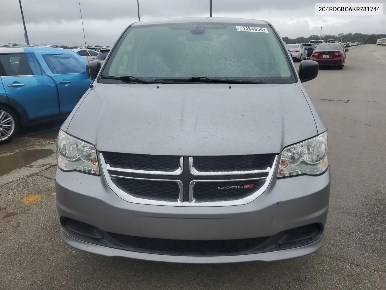 2019 Dodge Grand Caravan Se VIN: 2C4RDGBG6KR781744 Lot: 77503454