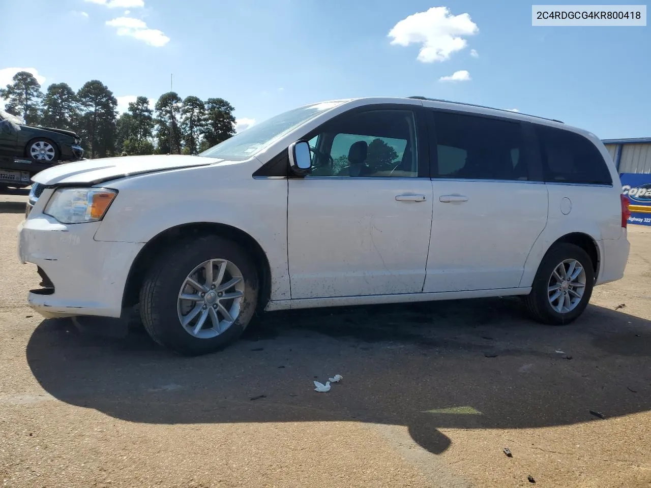 2019 Dodge Grand Caravan Sxt VIN: 2C4RDGCG4KR800418 Lot: 77590274