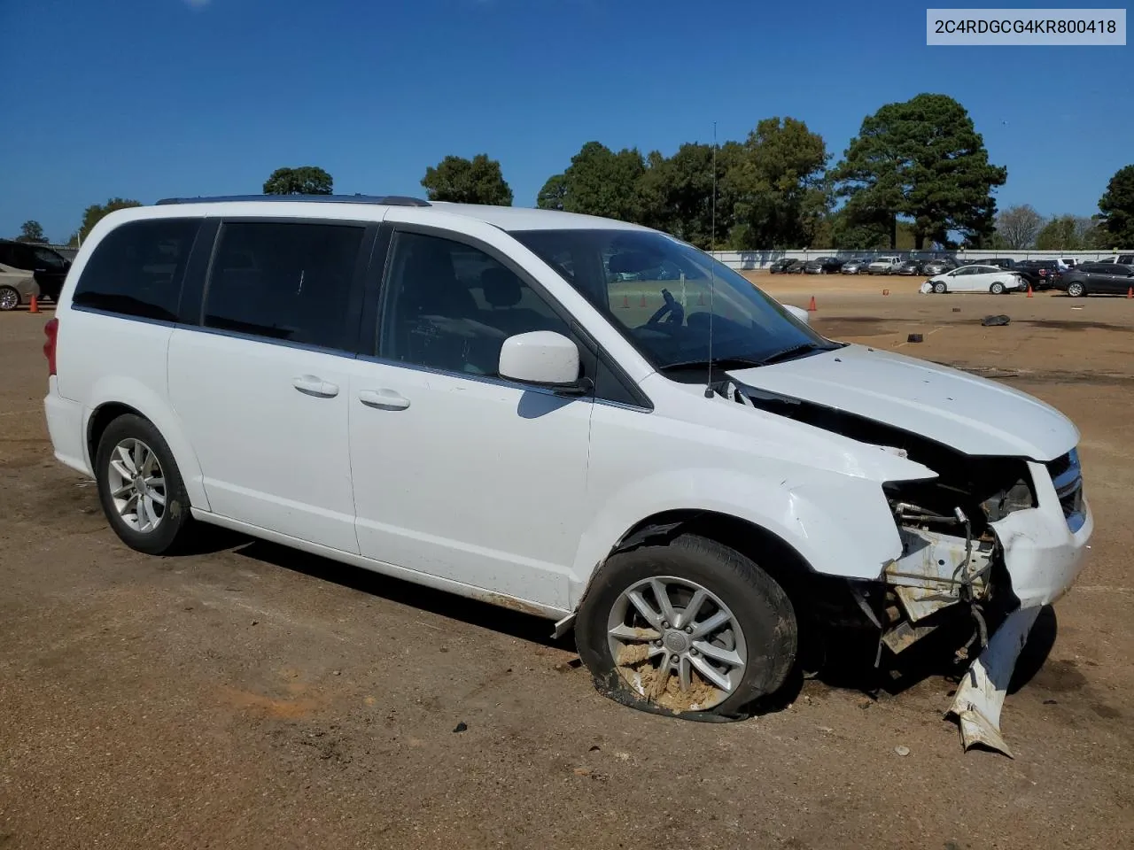 2019 Dodge Grand Caravan Sxt VIN: 2C4RDGCG4KR800418 Lot: 77590274