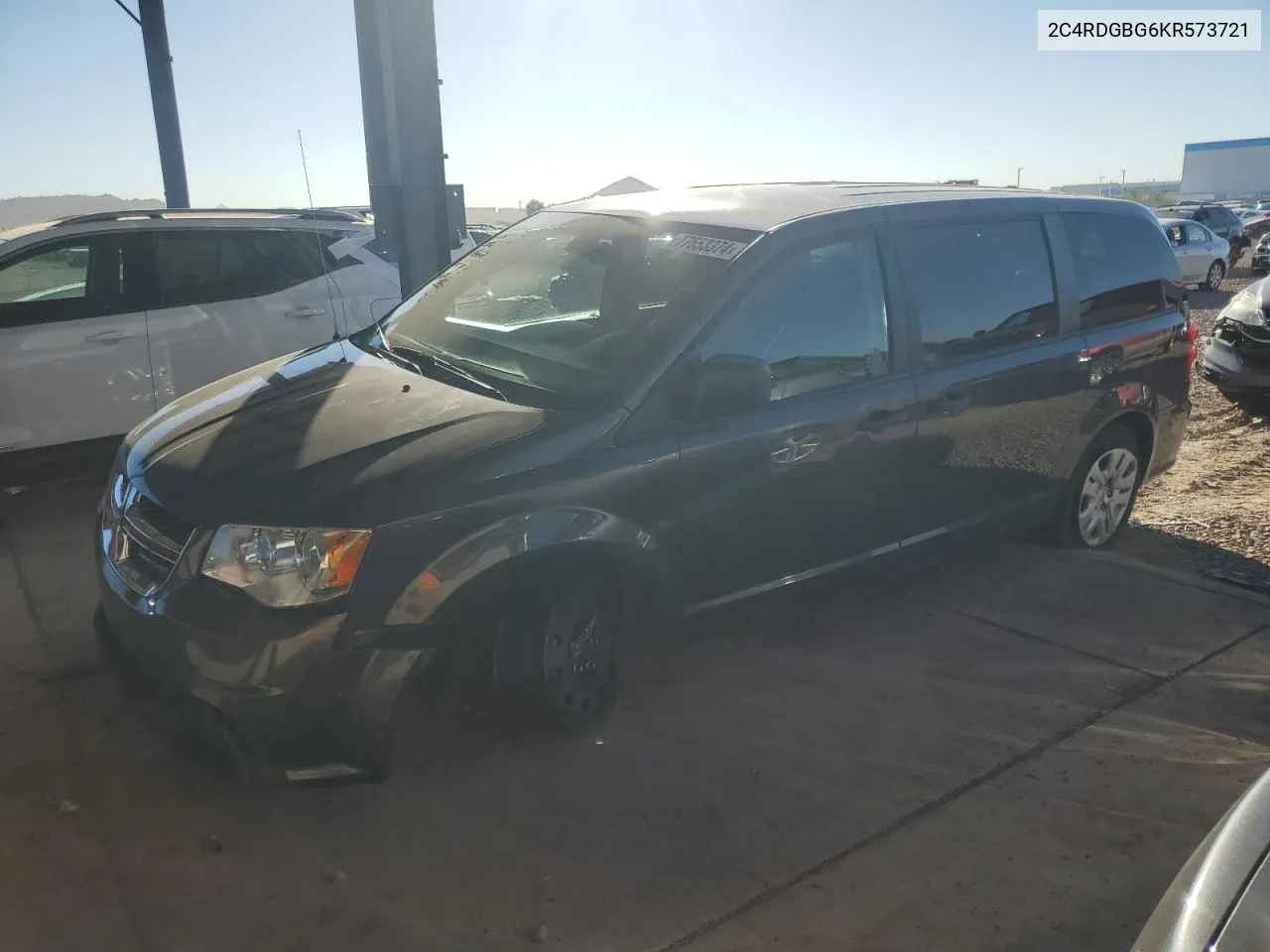 2019 Dodge Grand Caravan Se VIN: 2C4RDGBG6KR573721 Lot: 77653374