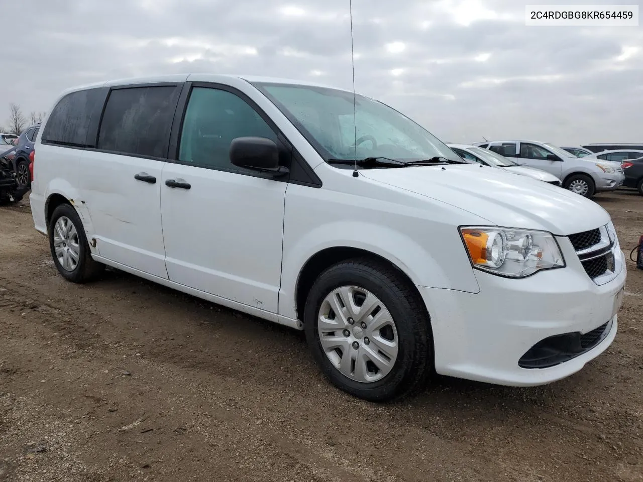 2019 Dodge Grand Caravan Se VIN: 2C4RDGBG8KR654459 Lot: 77680154