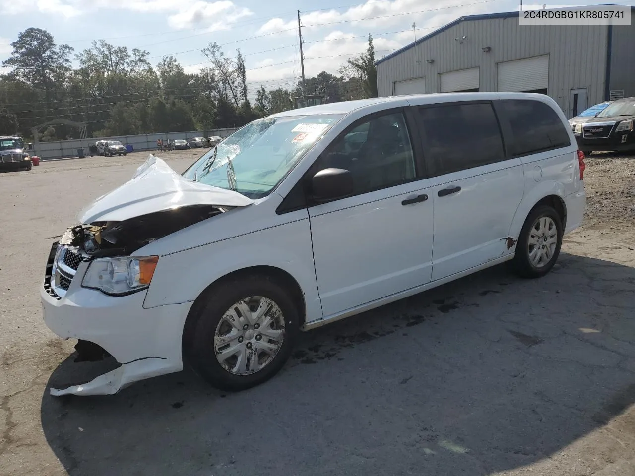 2019 Dodge Grand Caravan Se VIN: 2C4RDGBG1KR805741 Lot: 77734204