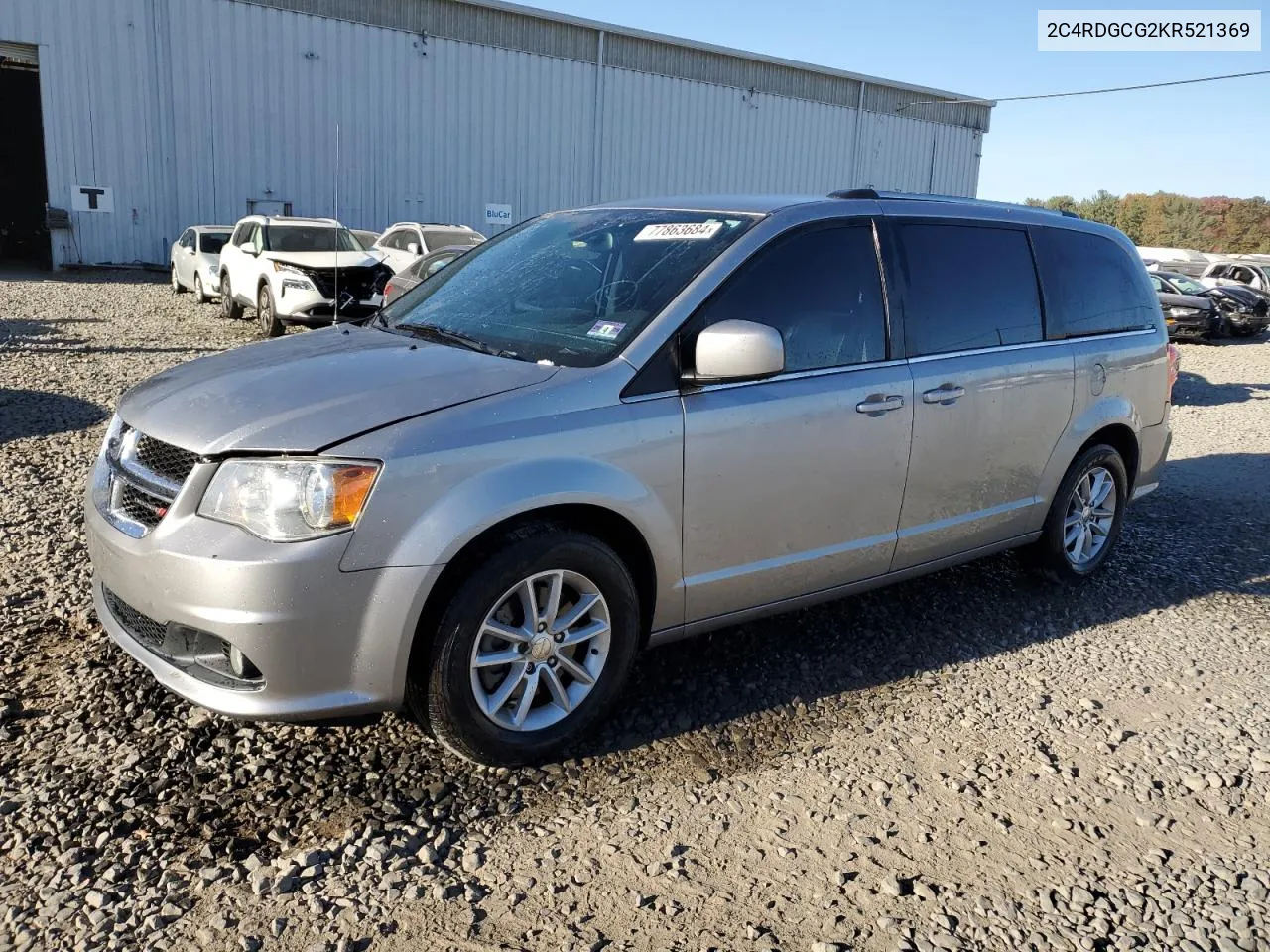 2019 Dodge Grand Caravan Sxt VIN: 2C4RDGCG2KR521369 Lot: 77863684