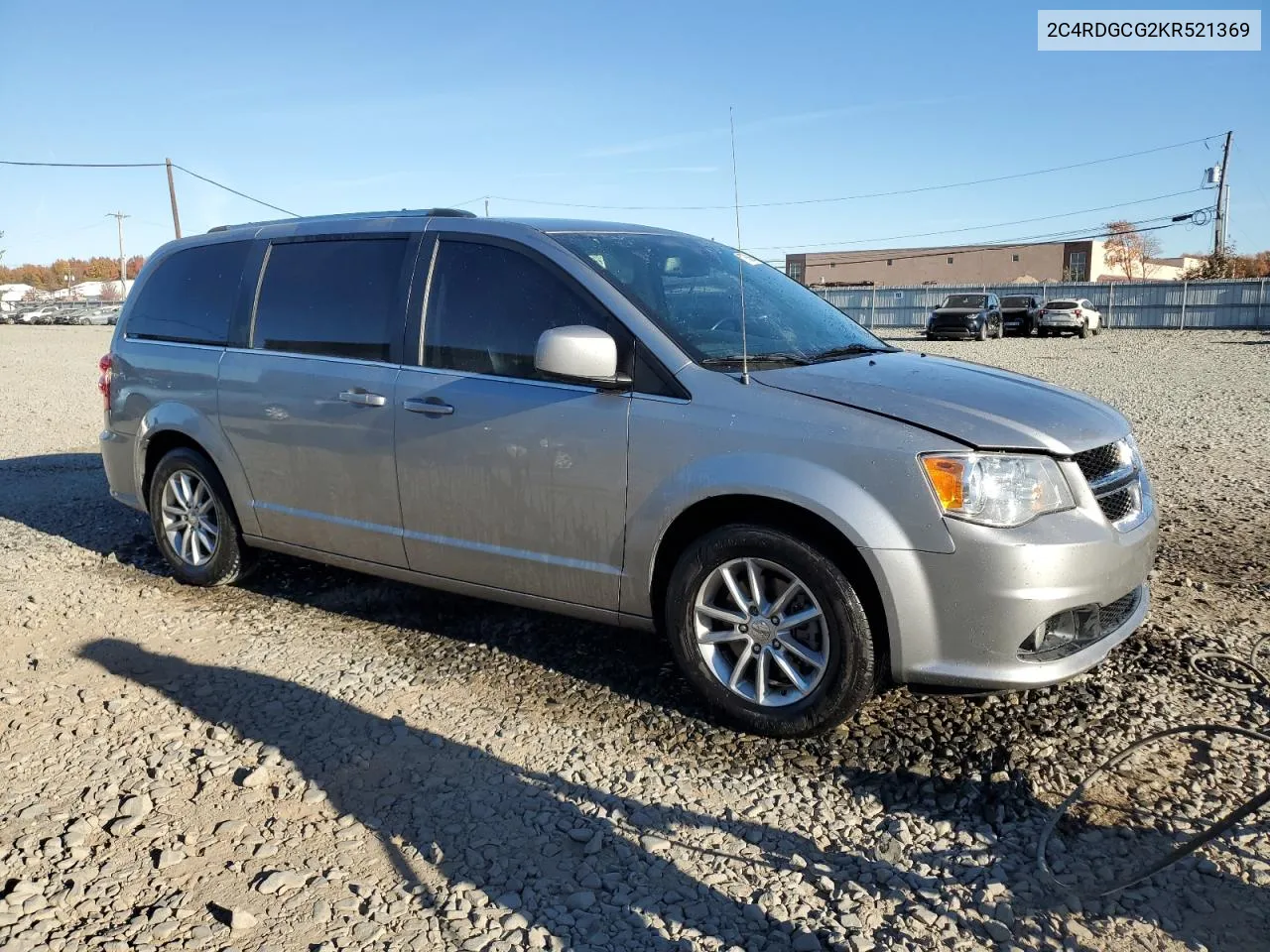 2019 Dodge Grand Caravan Sxt VIN: 2C4RDGCG2KR521369 Lot: 77863684