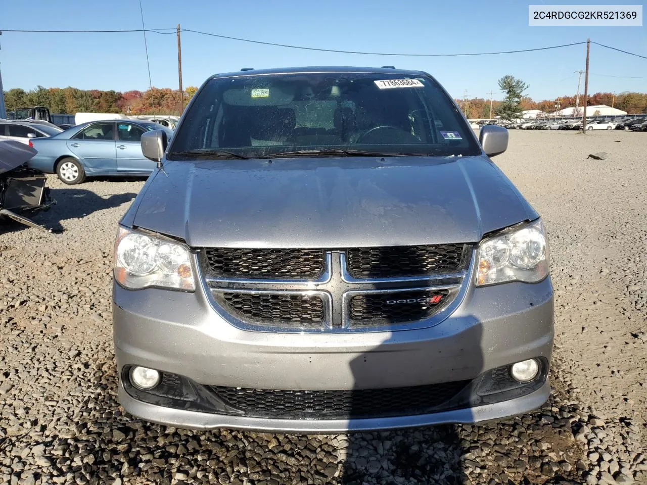 2019 Dodge Grand Caravan Sxt VIN: 2C4RDGCG2KR521369 Lot: 77863684