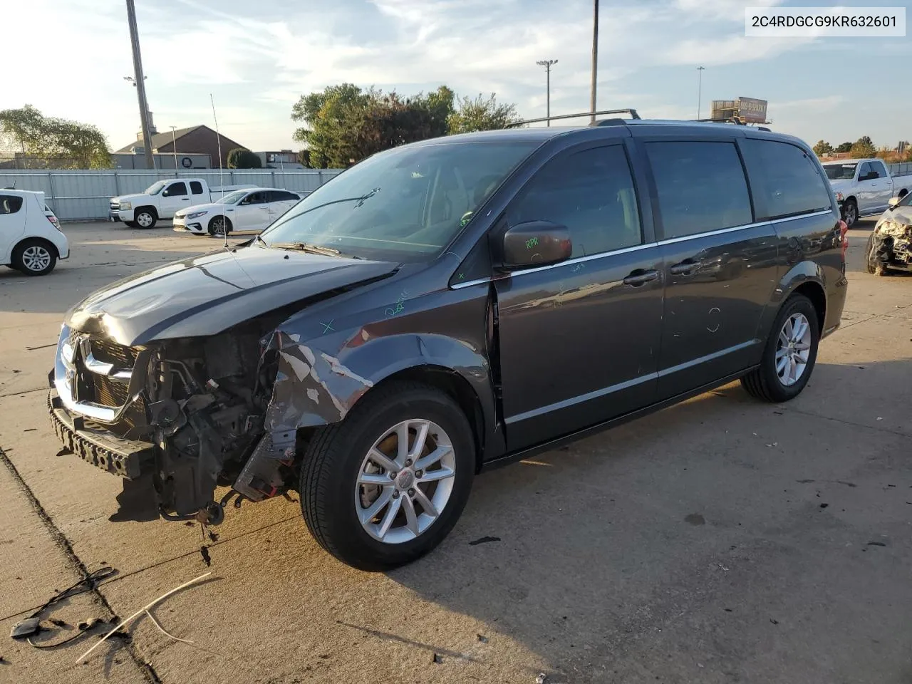 2019 Dodge Grand Caravan Sxt VIN: 2C4RDGCG9KR632601 Lot: 77908014