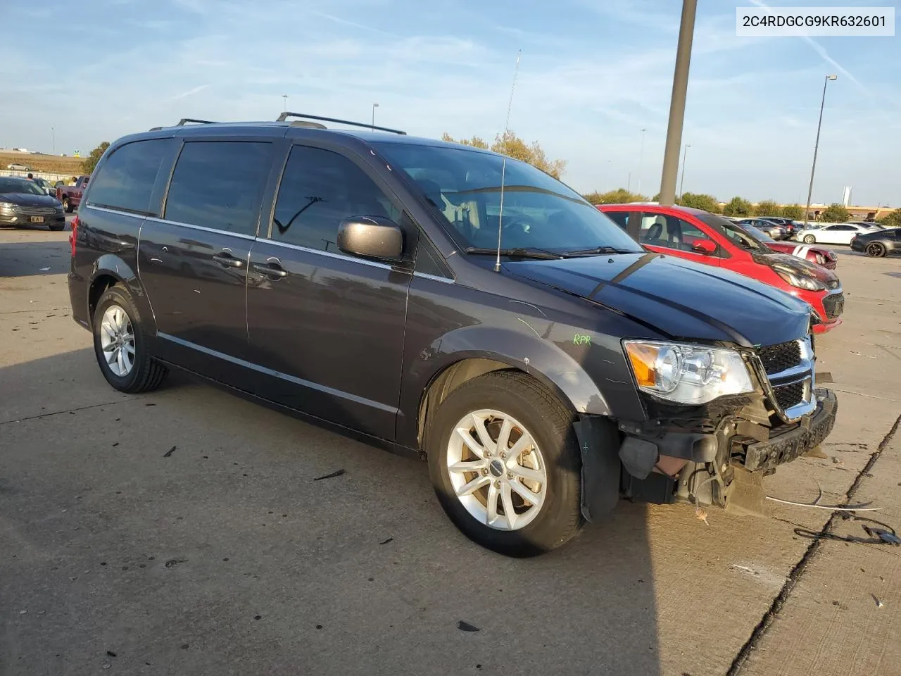 2019 Dodge Grand Caravan Sxt VIN: 2C4RDGCG9KR632601 Lot: 77908014