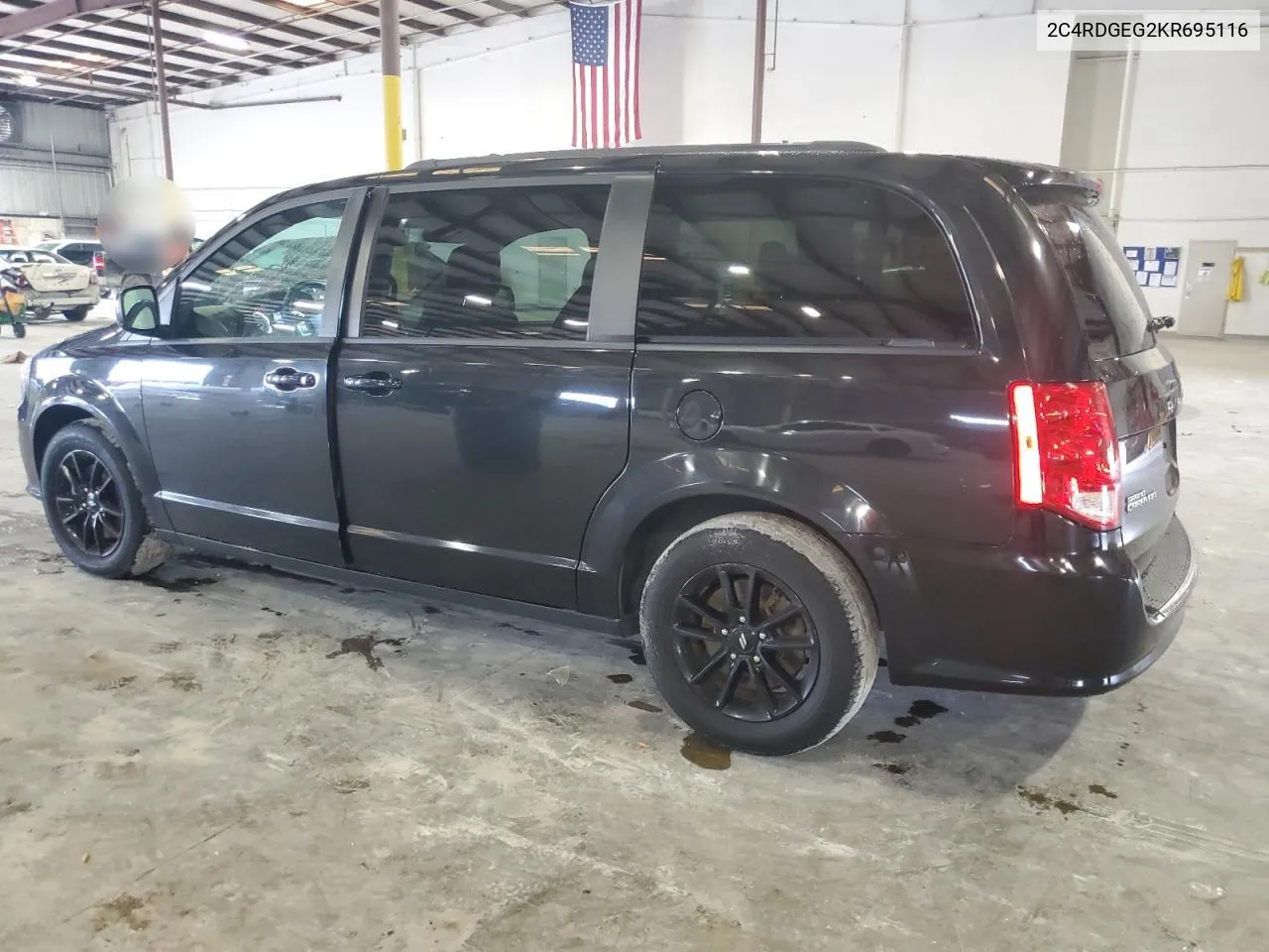 2019 Dodge Grand Caravan Gt VIN: 2C4RDGEG2KR695116 Lot: 77942804