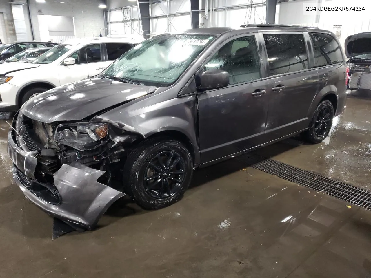 2019 Dodge Grand Caravan Gt VIN: 2C4RDGEG2KR674234 Lot: 78018794