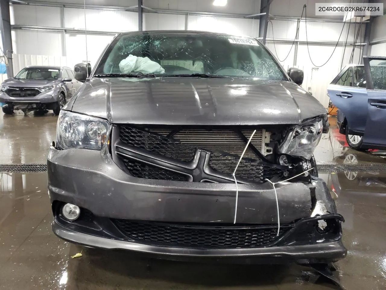 2019 Dodge Grand Caravan Gt VIN: 2C4RDGEG2KR674234 Lot: 78018794