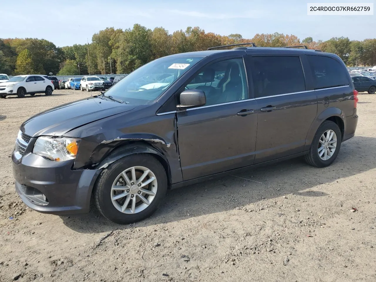 2C4RDGCG7KR662759 2019 Dodge Grand Caravan Sxt