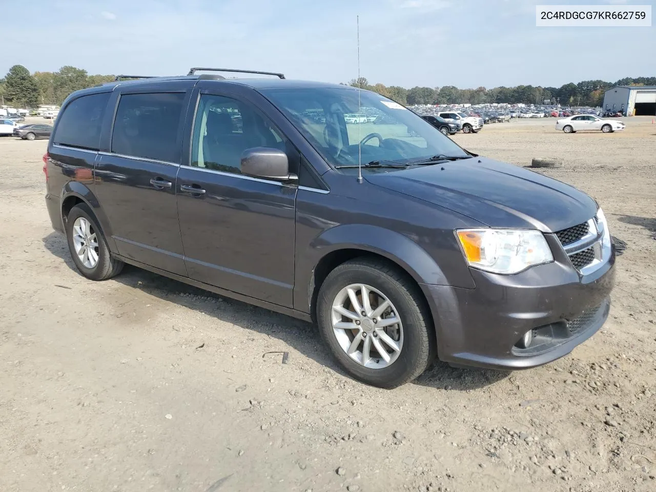 2C4RDGCG7KR662759 2019 Dodge Grand Caravan Sxt