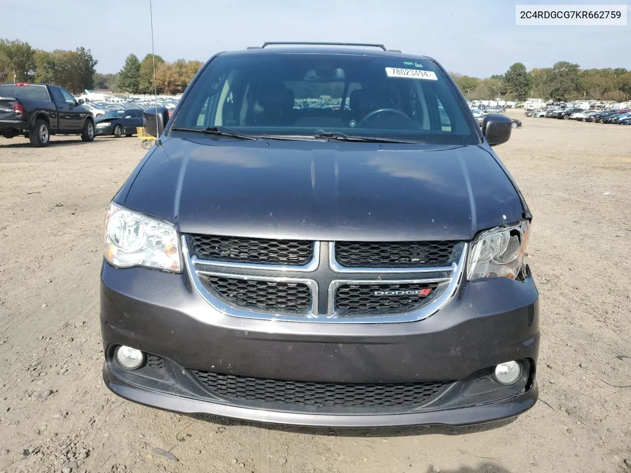 2C4RDGCG7KR662759 2019 Dodge Grand Caravan Sxt