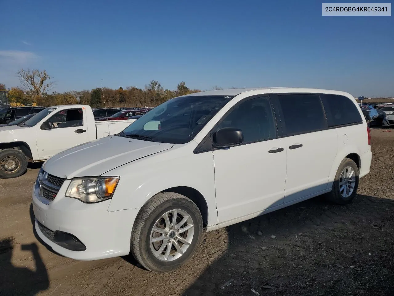 2C4RDGBG4KR649341 2019 Dodge Grand Caravan Se