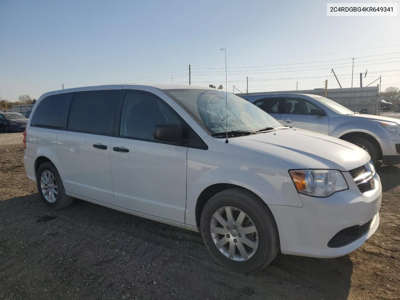 2019 Dodge Grand Caravan Se VIN: 2C4RDGBG4KR649341 Lot: 78093694