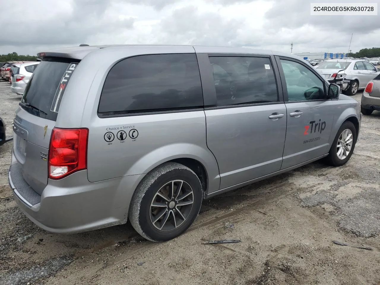 2019 Dodge Grand Caravan Gt VIN: 2C4RDGEG5KR630728 Lot: 78156704