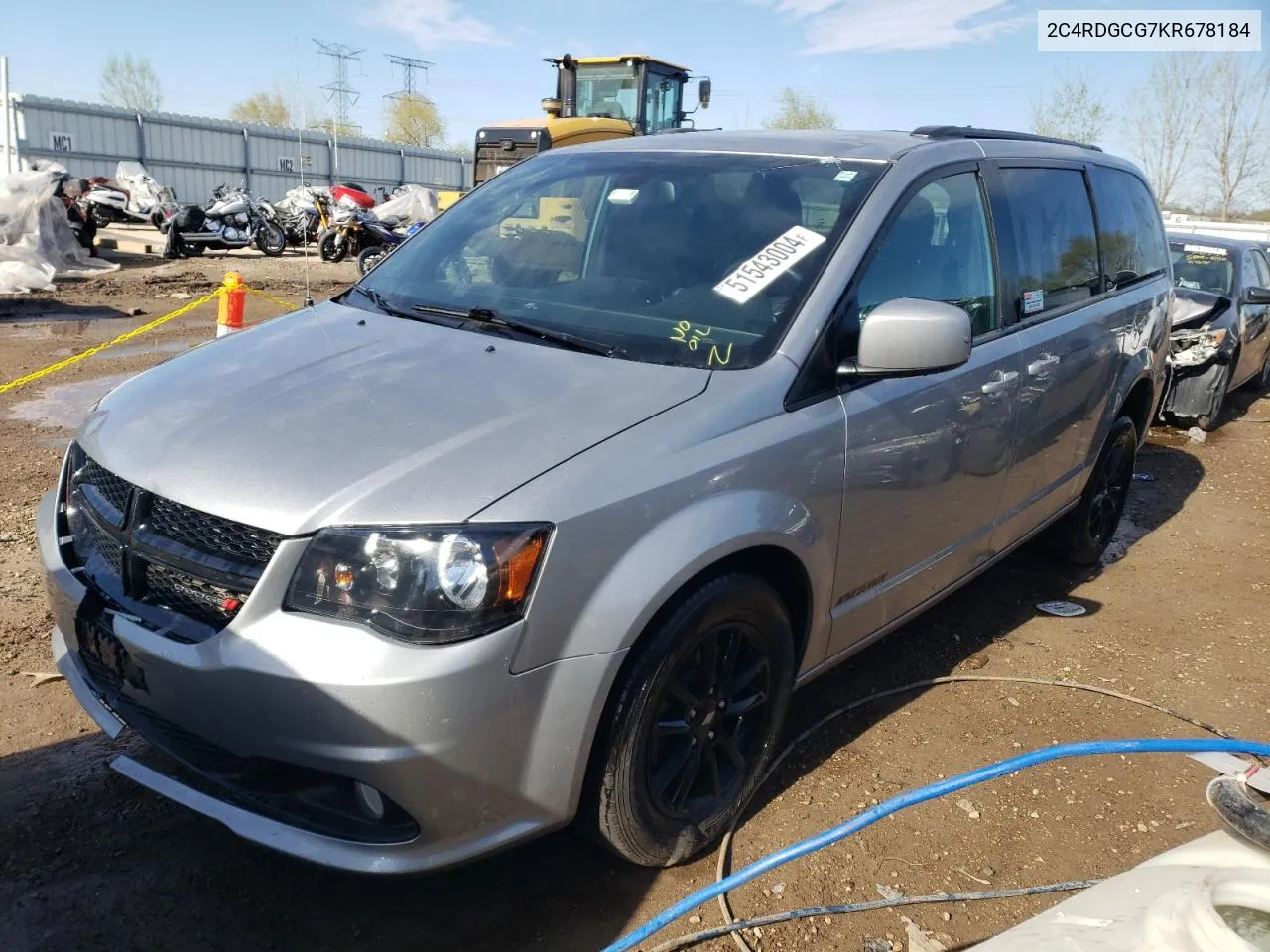 2019 Dodge Grand Caravan Sxt VIN: 2C4RDGCG7KR678184 Lot: 78397144