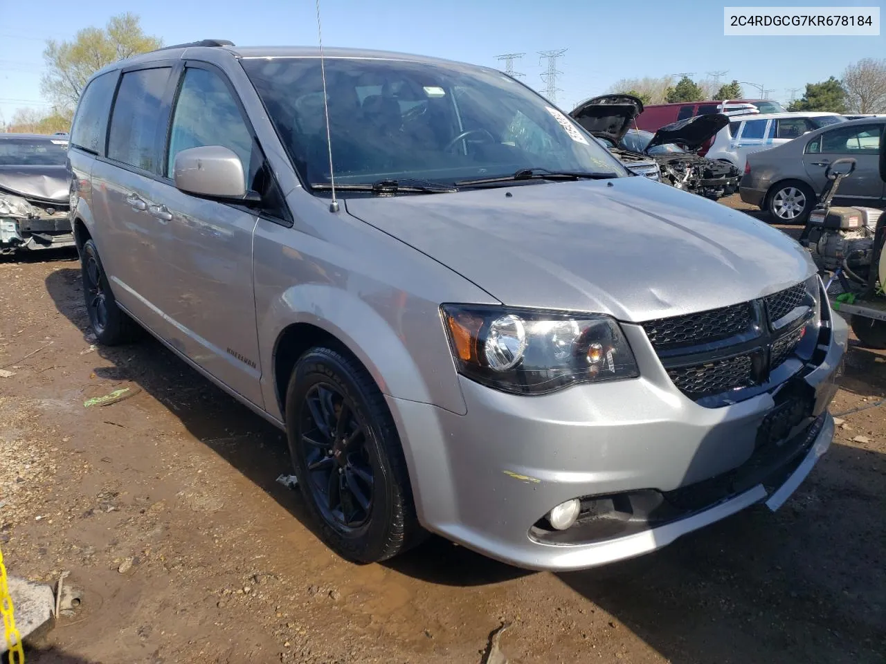 2019 Dodge Grand Caravan Sxt VIN: 2C4RDGCG7KR678184 Lot: 78397144