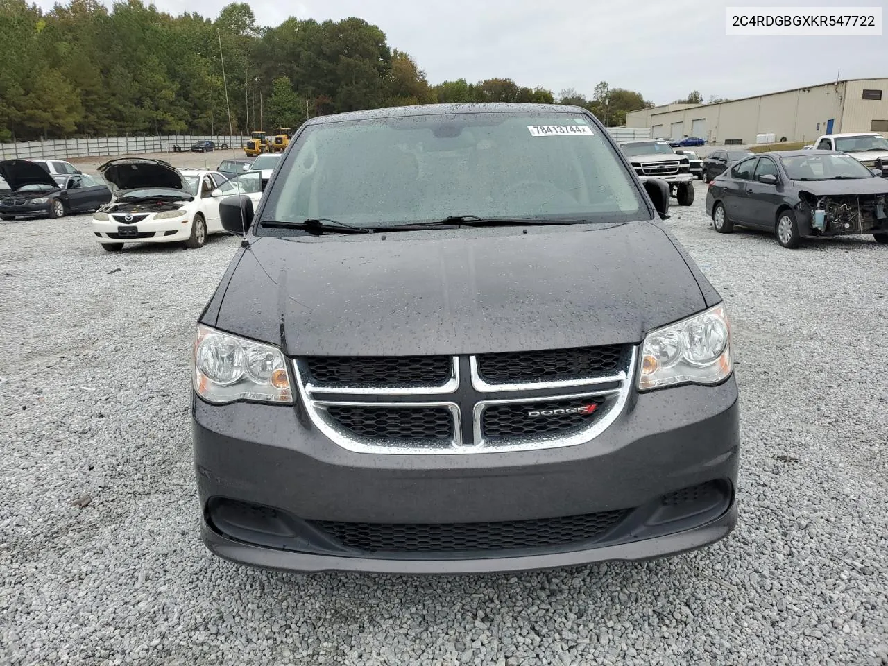 2019 Dodge Grand Caravan Se VIN: 2C4RDGBGXKR547722 Lot: 78413744