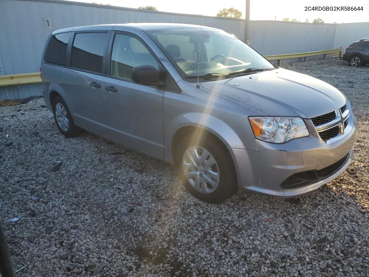 2019 Dodge Grand Caravan Se VIN: 2C4RDGBG2KR586644 Lot: 78667114