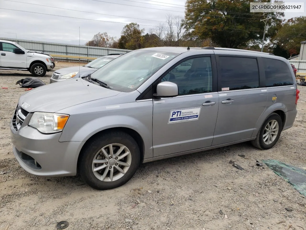 2019 Dodge Grand Caravan Sxt VIN: 2C4RDGCG1KR621947 Lot: 78862854