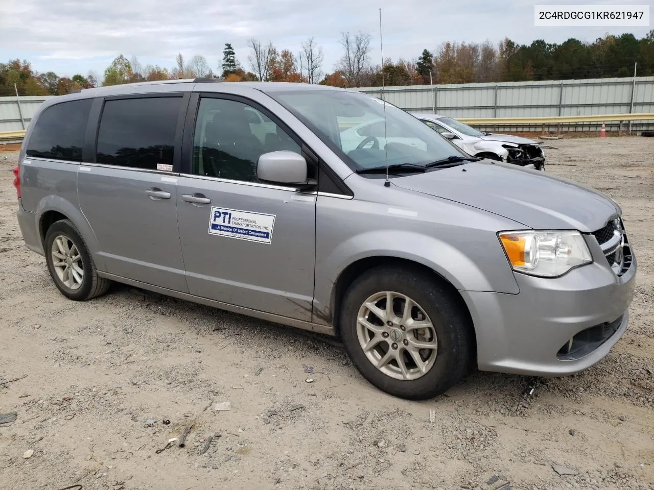 2019 Dodge Grand Caravan Sxt VIN: 2C4RDGCG1KR621947 Lot: 78862854