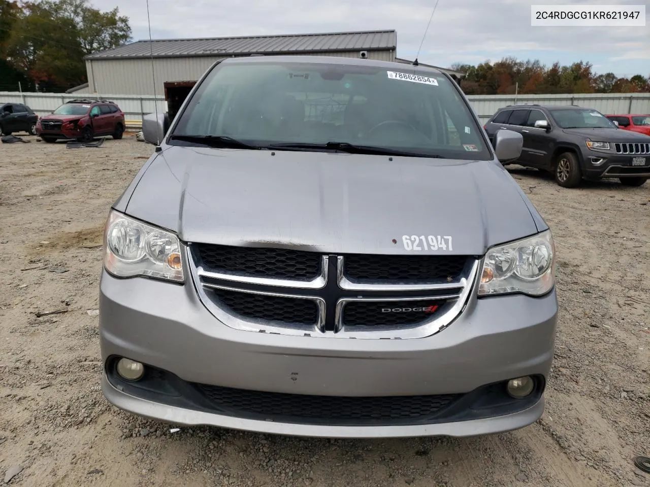 2019 Dodge Grand Caravan Sxt VIN: 2C4RDGCG1KR621947 Lot: 78862854