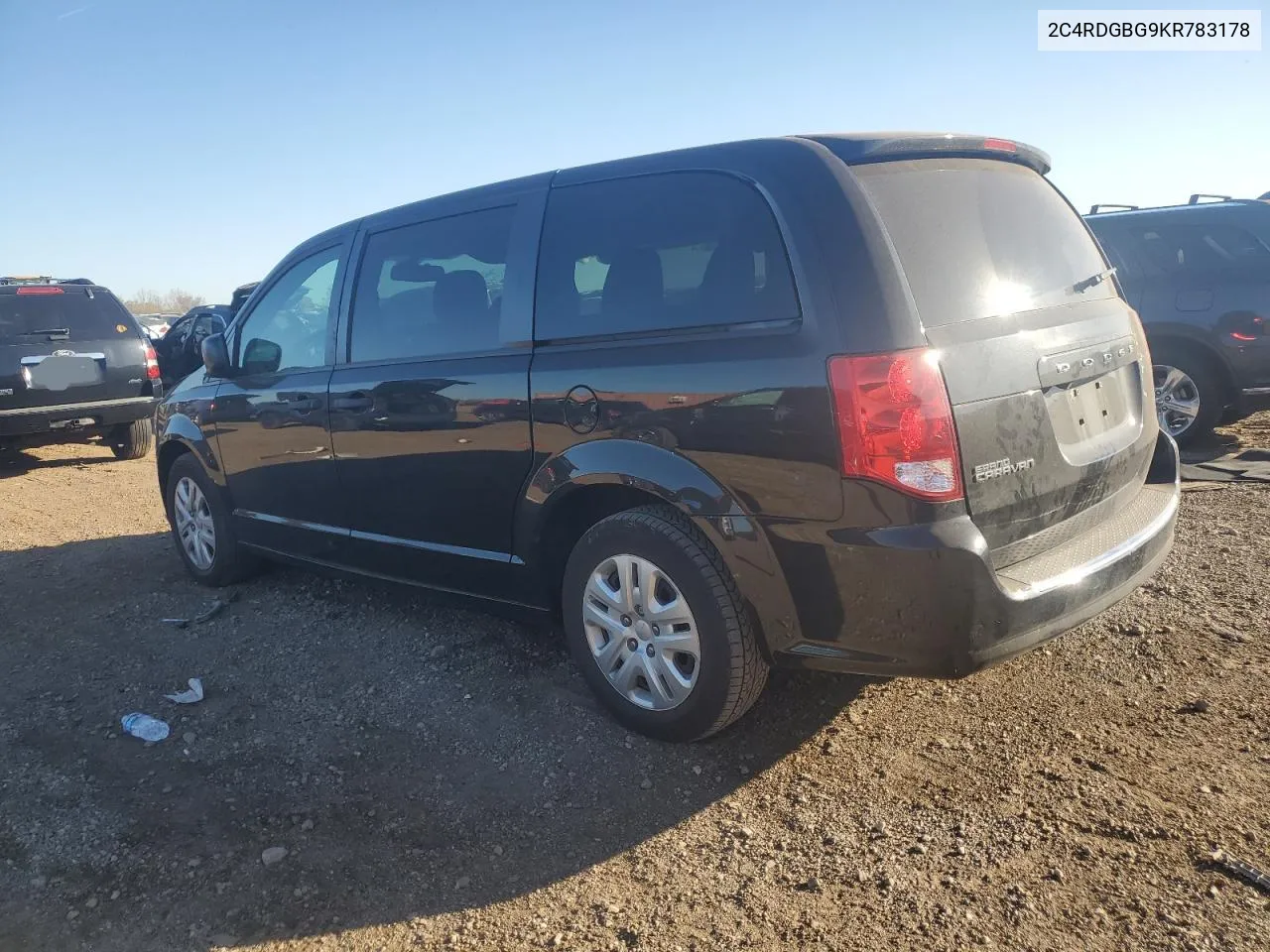 2019 Dodge Grand Caravan Se VIN: 2C4RDGBG9KR783178 Lot: 78897354