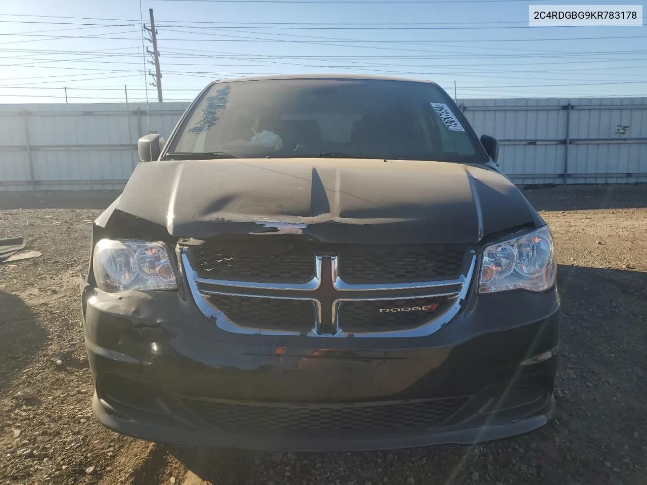 2019 Dodge Grand Caravan Se VIN: 2C4RDGBG9KR783178 Lot: 78897354