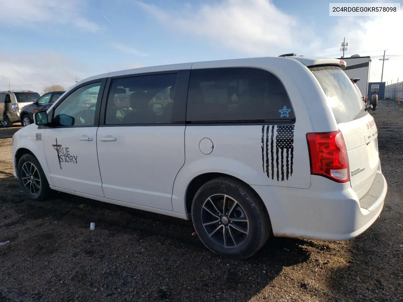 2019 Dodge Grand Caravan Gt VIN: 2C4RDGEG0KR578098 Lot: 79145134