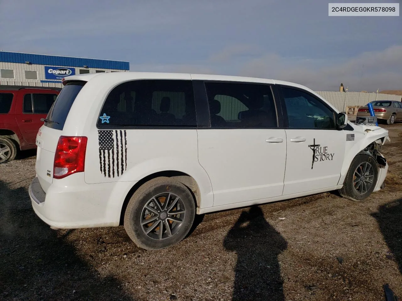 2019 Dodge Grand Caravan Gt VIN: 2C4RDGEG0KR578098 Lot: 79145134