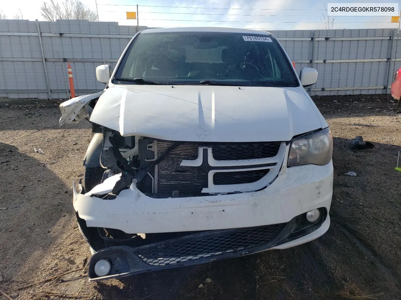 2019 Dodge Grand Caravan Gt VIN: 2C4RDGEG0KR578098 Lot: 79145134